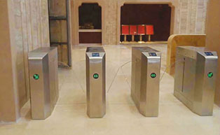 河南天瑞溫泉大酒店人行通道閘工程案例