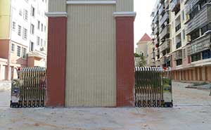 興國(guó)縣和諧欣城伸縮門(mén)案例