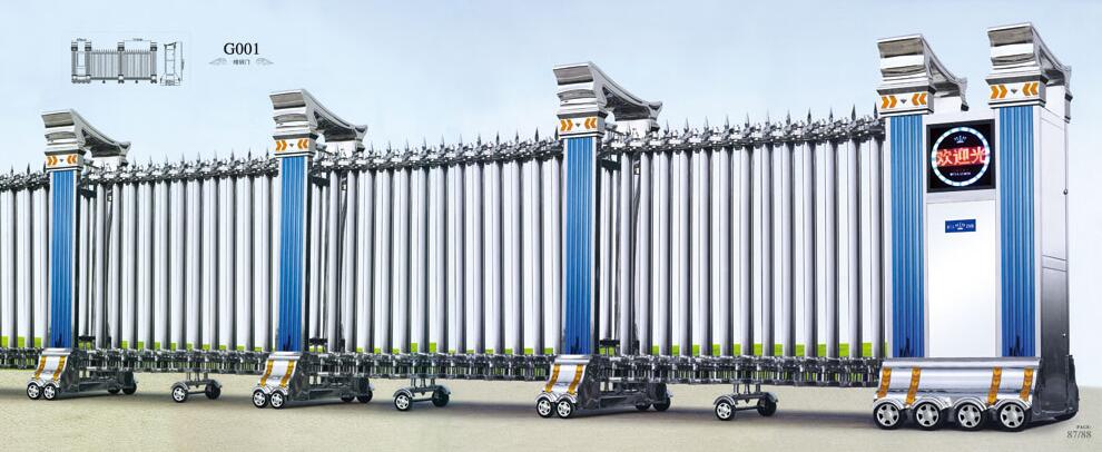 不銹鋼伸縮門 - G001精鋼門