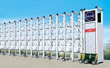 鋁合金伸縮門 - JXD-2083-平頭網(wǎng)花伸縮門