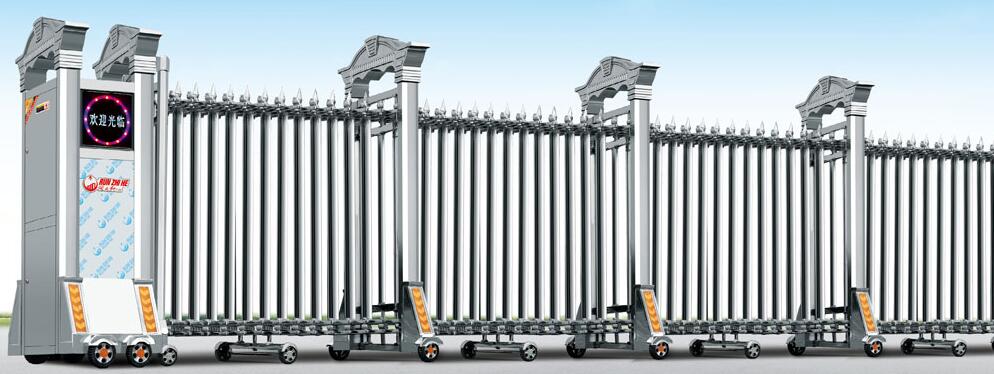 銘潤(rùn)精拋不銹鋼伸縮門(mén)