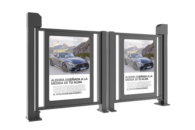 小區(qū)人行通道廣告門