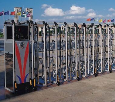 不銹鋼伸縮門 - 南海霸王·銀白