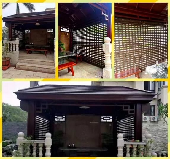 別走開 | 太驚艷了！湘聯(lián)外遮陽卷簾與仿古涼亭的美麗邂逅