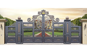 招商依云水岸成功采購煙臺(tái)出安智能別墅鋁藝大門 