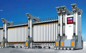 喜迎雅居樂(lè)新樂(lè)府選用鎮(zhèn)江出安智能電動(dòng)伸縮門