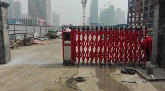 嘉興出安智能為嘉興恒杰生物制藥股份有限公司提供電動(dòng)伸縮門工程