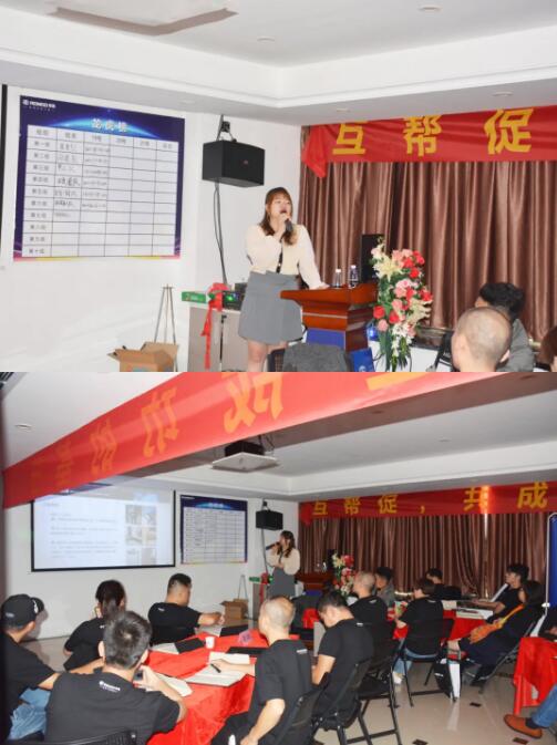 榮高商學(xué)院范智欣導(dǎo)師分別對(duì)入戶門的專業(yè)下單、報(bào)價(jià)、量尺等技能進(jìn)行系統(tǒng)化賦能