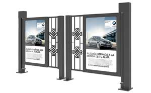 中國(guó)風(fēng)風(fēng)格人行通道廣告門(mén)