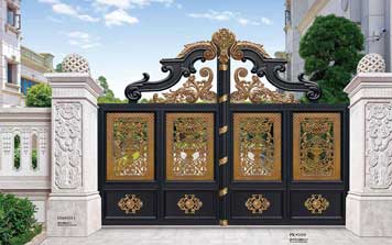 豪華平開庭院大門PK1009