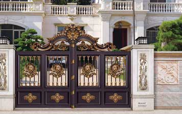 豪華平開庭院大門PK1007