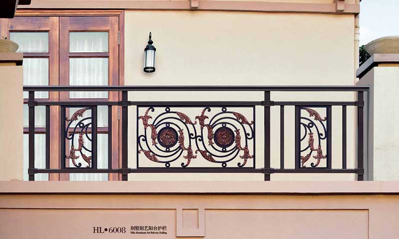 別墅鋁藝陽(yáng)臺(tái)護(hù)欄HL6008