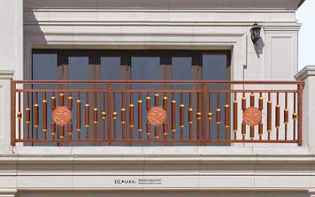 鋁藝護欄 - 別墅鋁藝陽臺護欄HL6006