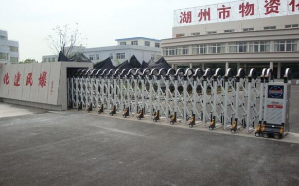 感謝湖州物資化建民爆公司一直以來對湖州出安智能電動伸縮門的支持