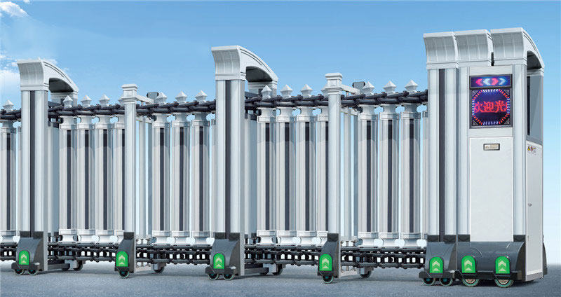 平頂山出安智能伸縮門成功牽手藍灣翠園