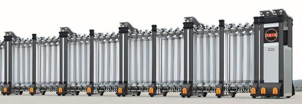 錦悅?cè)A庭選用三門(mén)峽出安智能伸縮門(mén)