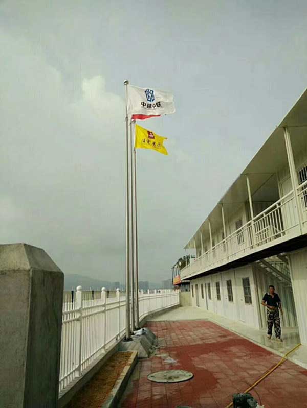 玉溪中建中聯(lián)項目部旗桿案例 - 中出網(wǎng)-智能出入口與停車充電門戶