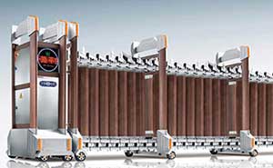 鋁合金伸縮門 - 門之神H56（古銅金）鋁合金伸縮門