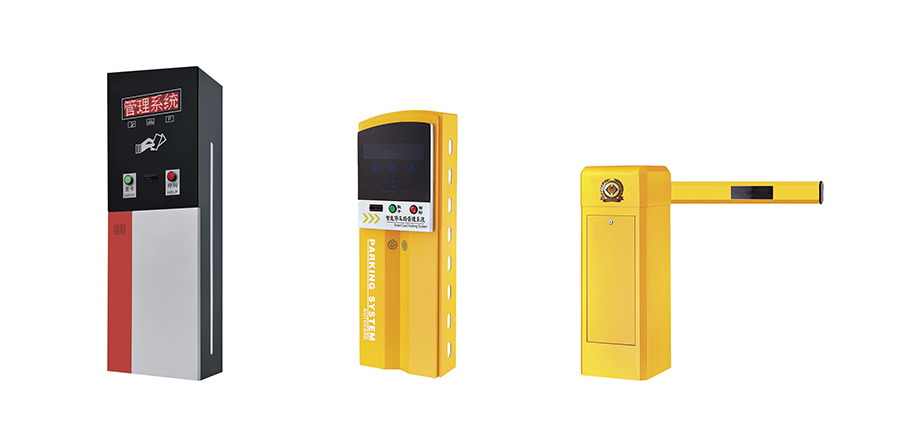 車牌識別收費(fèi)廣告道閘2