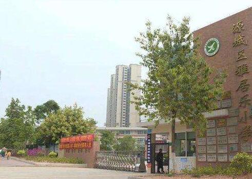 河源出安智能電動伸縮門成雅居樂小學(xué)大門口亮點