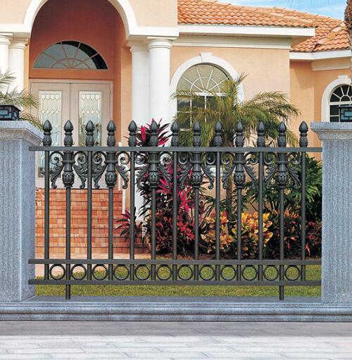 塘沽六大街圍墻護(hù)欄案例 - 中出網(wǎng)-智能出入口與停車充電門戶