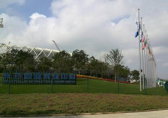 南天旗桿為武漢網(wǎng)球公開賽添彩