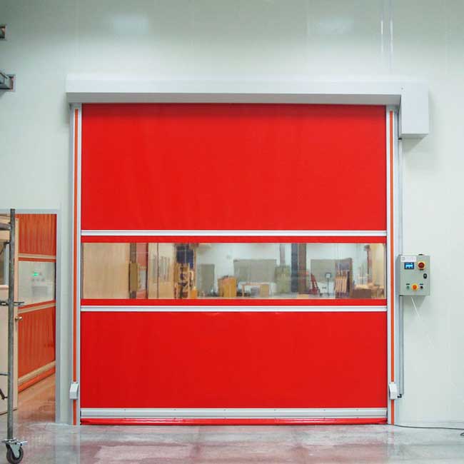 紅色軟質快卷門