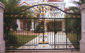 鐵藝大門 - 花園大門鐵藝門