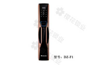 全自動指紋鎖-F1-紅古銅