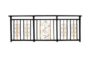 鋅鋼護欄 - 鋅鋼陽臺護欄黑金款HW-08