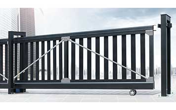 直線平移門 - 懸掛式直線門908B（黑色）